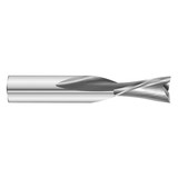 Fullerton Tool 39140 | 3/8" Diameter x 3/8" Shank x 1" LOC x 2-1/2" OAL 2 Flute Uncoated Solid Carbide Square End Mill