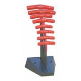 Bondhus 13189 | 8pc 2 - 10mm T-Handle Ball End Hex Key Set