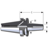 Parlec C40-M12SF80-9 | 12.00mm Hole Diameter x 80.00mm Projection CAT40 24.00mm Nose Diameter 25,000 RPM Shrink Fit Tool Holder & Adapter