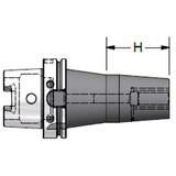 Parlec H100A-25SF335-9C | 1/4" Hole Diameter x 3.350" Projection HSK100A 0.830" Nose Diameter 25,000 RPM Through Coolant Shrink Fit Tool Holder & Adapter