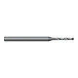 Harvey Tool BCF2510 | 6.375mm Diameter x 8.000mm Shank x 100.000mm OAL 130 Degree Drill Point PCD Diamond Coated Solid Carbide Micro Drill Bit