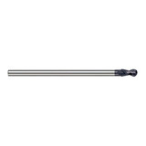 Harvey Tool 24712-C3 | 3/16" Diameter x 0.2810" LOC x 1/8" Shank x 2-1/2" OAL AlTiN Coated Carbide Miniature Ball Deburring End Mill