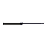 Harvey Tool 49210-C3 | 0.0100" Diameter x 0.0150" LOC x 1/8" Shank x 2-1/2" OAL AlTiN Coated Carbide Miniature Ball Deburring End Mill