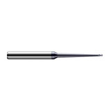 Harvey Tool 21408-C6 | 1/8" Diameter x 0.1880" LOC x 5/16" Shank x 4" OAL AlTiN Nano Coated Carbide Miniature Ball Deburring End Mill