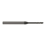Harvey Tool 10231 | 1/32" Diameter x 0.1550" LOC x 1/8" Shank x 2-1/2" OAL Amorphous Diamond Coated Carbide Miniature Ball Deburring End Mill