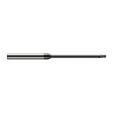 Harvey Tool 970808-C4 | 1/8" Diameter x 0.1870" LOC x 1/8" Shank x 4" OAL Amorphous Diamond Coated Carbide Miniature Ball Deburring End Mill