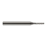 Harvey Tool 76895 | 0.0950" Diameter x 0.2850" LOC x 1/8" Shank x 1-1/2" OAL Uncoated Carbide Miniature Ball Deburring End Mill