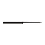 Harvey Tool 18847 | 3/64" Diameter x 0.0710" LOC x 1/4" Shank x 4" OAL Uncoated Carbide Miniature Ball Deburring End Mill