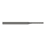 Harvey Tool 949862 | 1/16" Diameter x 1/8" Shank x 1/2" LOC x 2-1/2" OAL 0.0050" Radius Uncoated Carbide Corner Radius End Mill
