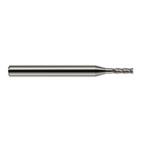 Harvey Tool 956825 | 0.025" Diameter x 1/8" Shank x 0.075" LOC x 1.500" OAL 4 Flute Uncoated Carbide Square End Mill