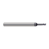 Harvey Tool 33218-C3 | 0.018" Diameter x 1/8" Shank x 0.027" LOC x 2.500" OAL 3 Flute AlTiN Coated Carbide Square End Mill