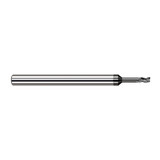 Harvey Tool 33220-C4 | 0.50mm Diameter x 1/8" Shank x 0.030" LOC x 2-1/2" OAL 3 Flute Amorphous Diamond Coated Carbide Square End Mill