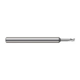 Harvey Tool 33300 | 0.100" Diameter x 1/8" Shank x 0.150" LOC x 2.500" OAL 3 Flute Uncoated Carbide Square End Mill