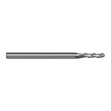 Harvey Tool 989725 | 0.0250" Diameter x 1/8" Shank x 0.0750" LOC x 1-1/2" OAL 3FL Uncoated Carbide Ball End Mill