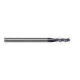 Harvey Tool 970515-C6 | 1/64" Diameter x 1/8" Shank x 0.0450" LOC x 1-1/2" OAL 3FL AlTiN Nano Coated Carbide Ball End Mill