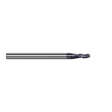 Harvey Tool 963020-C3 | 0.0200" Diameter x 1/8" Shank x 0.0300" LOC x 1-1/2" OAL 3FL AlTiN Coated Carbide Ball End Mill