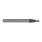 Harvey Tool 40031-C6 | 1/32" Diameter x 3/16" Shank x 0.0250" LOC x 2" OAL 2FL AlTiN Nano Coated Carbide Ball End Mill