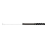 Harvey Tool 36547 | 3/64" Diameter x 1/8" Shank x 1/4" LOC x 2-1/2" OAL 4FL CVD Diamond Coated Carbide Ball End Mill