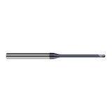 Harvey Tool 973247-C6 | 3/64" Diameter x 1/4" Shank x 0.0380" LOC x 2-1/2" OAL 2FL AlTiN Nano Coated Carbide Ball End Mill