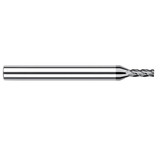 Harvey Tool 977162 | 1/16" Diameter x 1/8" Shank x 0.1860" LOC x 1-1/2" OAL 0.0100" Radius 4FL CVD Diamond Coated Carbide Corner Radius & Corner Chamfer End Mill for Diamond Tooling