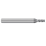 Harvey Tool 855208 | 1/8" Diameter x 1/8" Shank x 5/8" LOC x 2-1/2" OAL 1/64" Radius 4FL CVD Diamond Coated Carbide Corner Radius & Corner Chamfer End Mill for Diamond Tooling