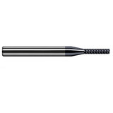 Harvey Tool 892708-C6 | 1/8" Diameter x 1/8" Shank x 3/8" LOC x 1-1/2" OAL 0.0300" Radius AlTiN Nano Coated Carbide Corner Radius & Corner Chamfer End Mil