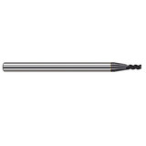 Harvey Tool 980393-C3 | 3/32" Diameter x 1/8" Shank x 1/2" LOC x 2-1/2" OAL 0.0050" Radius 3FL AlTiN Coated Carbide Corner Radius & Corner Chamfer End Mill for Free Machining Steels