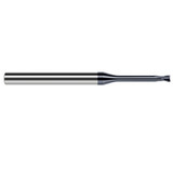 Harvey Tool 942431-C6 | 1/32" Diameter x 1/4" Shank x 0.0250" LOC x 2-1/2" OAL 0.0050" Radius AlTiN Nano Coated Carbide Corner Radius & Corner Chamfer End Mil