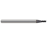 Harvey Tool 927893-C3 | 3/32" Diameter x 1/8" Shank x 0.2790" LOC x 1-1/2" OAL 0.0300" Radius 3FL AlTiN Coated Carbide Corner Radius & Corner Chamfer End Mill for Medium Alloy Steels