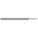 Harvey Tool 907622 | 1.000mm Diameter x 4.000mm Shank x 1.500mm LOC x 50.000mm OAL 0.080mm Radius 3FL Uncoated Carbide Corner Radius & Corner Chamfer End Mill for Aluminum Alloys
