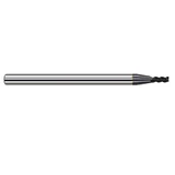 Harvey Tool 965822-C6 | 1.000mm Diameter x 4.000mm Shank x 5.000mm LOC x 50.000mm OAL 0.100mm Radius AlTiN Nano Coated Carbide Corner Radius & Corner Chamfer End Mil