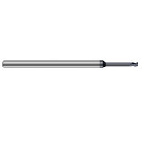 Harvey Tool 971545-C6 | 2.000mm Diameter x 4.000mm Shank x 3.000mm LOC x 63.000mm OAL 0.200mm Radius AlTiN Nano Coated Carbide Corner Radius & Corner Chamfer End Mil