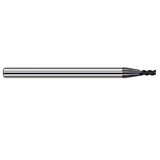 Harvey Tool 53850-C3 | 0.0500" Diameter x 1/8" Shank x 1/4" LOC x 2-1/2" OAL 0.0050" Radius 3FL AlTiN Coated Carbide Corner Radius & Corner Chamfer End Mill for Medium Alloy Steels