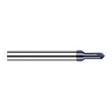 Harvey Tool 862745-C3 | 1/8" Diameter x 1/8" Shank 90 Degree Included Angle 0.1250" Overall Reach 2FL AlTiN Coated Solid Carbide Chamfer Mill