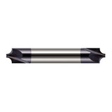 Harvey Tool 46012-C3 | 1/8" Diameter x 1/8" Shank x 1-1/2" OAL 0.0470" Tip Diameter 2FL AlTiN Coated Solid Carbide Double End Corner Rounding End Mill