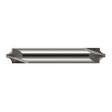 Harvey Tool 46018 | 1/8" Diameter x 1/8" Shank x 1-1/2" OAL 0.0470" Tip Diameter 2FL Uncoated Solid Carbide Double End Corner Rounding End Mill