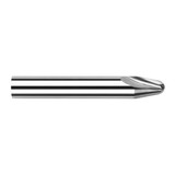 Harvey Tool 75000 | 10 Degree Taper Angle per Side 1/8" Diameter x 1/8" Shank x 0.2830" LOC x 1-1/2" OAL 2FL Uncoated Solid Carbide Tapered End Mills
