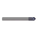 Harvey Tool 926345-C3 | 90 Degree Point Angle 1/8" Shank x 0.0594" LOC x 1-1/2" OAL AlTiN Coated Solid Carbide Radius Point Engraving Cutter