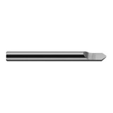 Harvey Tool 49130 | 90 Degree Point Angle 1/4" Shank x 0.1210" LOC x 2-1/2" OAL Uncoated Solid Carbide Radius Point Engraving Cutter