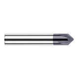 Harvey Tool 977045-C3 | 45 Degree Angle per Side 0.1260" LOC x 0.3125" Shank AlTiN Coated Solid Carbide Deburring Chamfer Mill