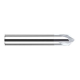 Harvey Tool 18530-C8 | 30 Degree Angle per Side 0.1650" LOC x 0.2500" Shank TiB2 Coated Solid Carbide Deburring Chamfer Mill