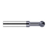 Harvey Tool 5295M-C3 | 270 Degree Sperical Ball 0.1969" Diameter x 1/4" Shank x 0.1670" LOC x 2-1/2" OAL 4FL AlTiN Coated Carbide Undercutting End Mill