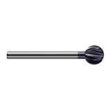 Harvey Tool 947432-C3 | 300 Degree Sperical Ball 1/2" Diameter x 3/16" Shank x 0.4720" LOC x 4" OAL 6FL AlTiN Coated Carbide Undercutting End Mill