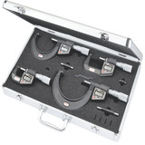 Starrett 12726 | 0"-4" Range 4 Pc. Carbide Micrometer Set 0.00005" Graduation