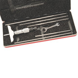 Starrett 52320 | 0"-6" Range Depth Micrometer 0.0010" Graduation 2-1/2" Base Length Ratchet Thimble