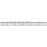 Starrett 52694 | 6" Spring-Tempered Steel Rule 1/32", 1/64" Graduation