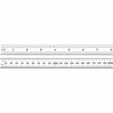 Starrett 56697 | 19-1/2" Full-Flexible Steel Full-Flexible Rule 1/10", 1/50"; 3/64", 1/64" Graduation