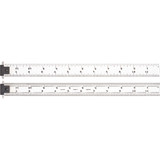 Starrett 52666 | 12" Spring-Tempered Steel Rule 1/8", 1/16", 1/32", 1/64" Graduation
