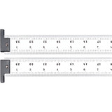 Starrett 51519 | 24" Heavy Spring-Tempered Steel Rule 1/32", 1/64", 1/50", 1/100" Graduation