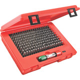 Starrett 67483 | 0.0610" - 0.2500" Range (Minus) 190 Pc. Precision Steel Pin Gage Set 0.0002" Tolerance